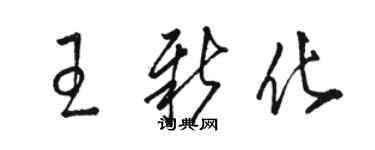 骆恒光王新化草书个性签名怎么写