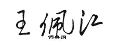 骆恒光王佩江草书个性签名怎么写