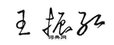 骆恒光王振红草书个性签名怎么写