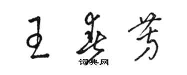 骆恒光王春芳草书个性签名怎么写
