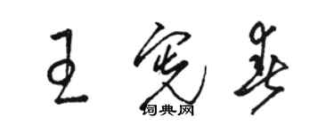 骆恒光王宪春草书个性签名怎么写