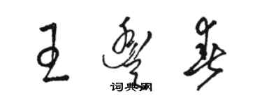 骆恒光王丰春草书个性签名怎么写