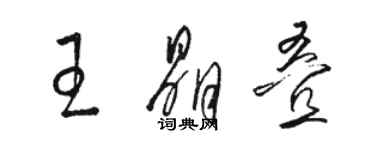 骆恒光王晶叠草书个性签名怎么写
