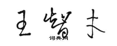 骆恒光王智才草书个性签名怎么写