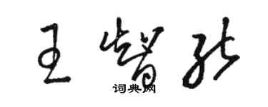 骆恒光王智能草书个性签名怎么写