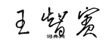 骆恒光王智宾草书个性签名怎么写