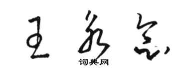 骆恒光王永念草书个性签名怎么写