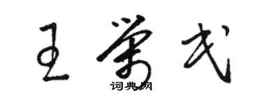 骆恒光王荣民草书个性签名怎么写