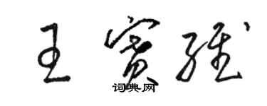骆恒光王赛维草书个性签名怎么写