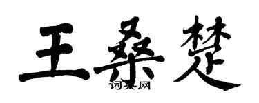 翁闿运王桑楚楷书个性签名怎么写