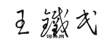 骆恒光王铁民草书个性签名怎么写