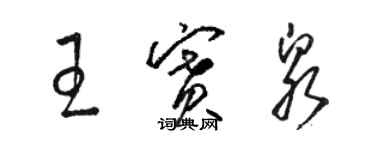 骆恒光王赛泉草书个性签名怎么写