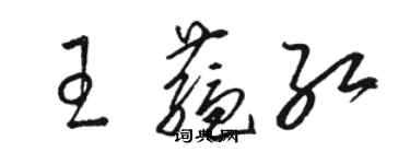 骆恒光王蕴红草书个性签名怎么写
