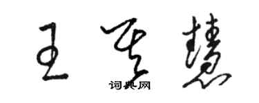 骆恒光王其慧草书个性签名怎么写