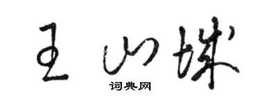 骆恒光王山城草书个性签名怎么写