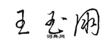 骆恒光王玉朋草书个性签名怎么写