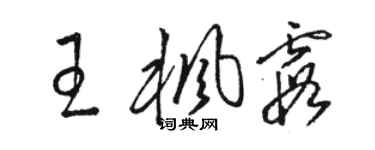 骆恒光王枫霞草书个性签名怎么写