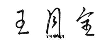 骆恒光王月全草书个性签名怎么写