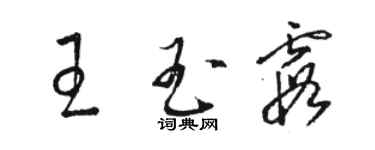 骆恒光王玉霞草书个性签名怎么写