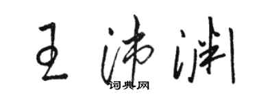 骆恒光王沛渊草书个性签名怎么写