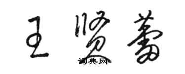 骆恒光王贤蕾草书个性签名怎么写