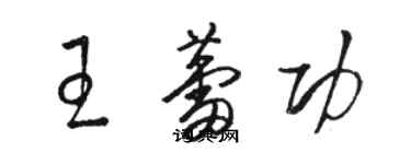 骆恒光王蕾功草书个性签名怎么写