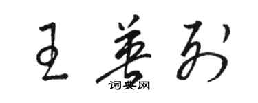 骆恒光王英列草书个性签名怎么写