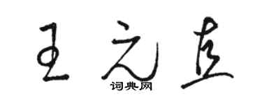 骆恒光王元直草书个性签名怎么写