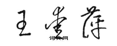 骆恒光王爱萍草书个性签名怎么写