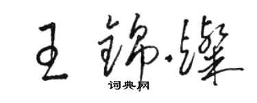 骆恒光王锦灿草书个性签名怎么写
