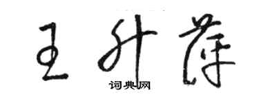 骆恒光王升萍草书个性签名怎么写
