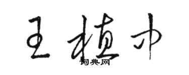 骆恒光王植中草书个性签名怎么写