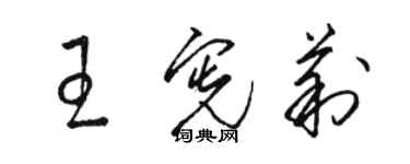 骆恒光王宪莉草书个性签名怎么写