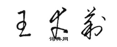 骆恒光王幸莉草书个性签名怎么写