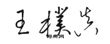骆恒光王朴真草书个性签名怎么写