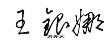 骆恒光王银娜草书个性签名怎么写