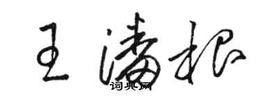骆恒光王潘根草书个性签名怎么写