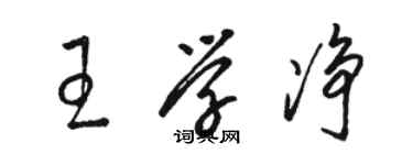 骆恒光王学净草书个性签名怎么写