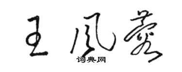 骆恒光王风蓉草书个性签名怎么写