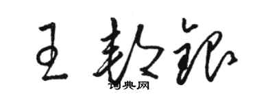 骆恒光王邦银草书个性签名怎么写