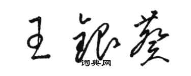 骆恒光王银葵草书个性签名怎么写