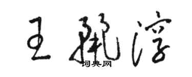 骆恒光王丽淳草书个性签名怎么写