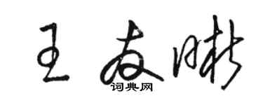骆恒光王友晰草书个性签名怎么写