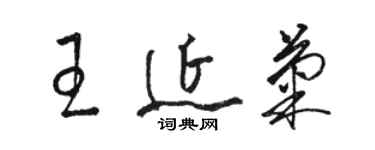 骆恒光王延菊草书个性签名怎么写