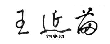 骆恒光王延苗草书个性签名怎么写