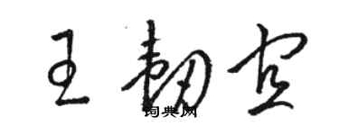 骆恒光王韧宜草书个性签名怎么写