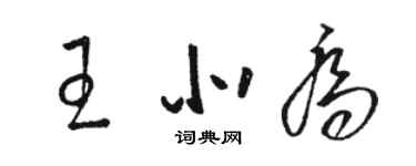 骆恒光王北乔草书个性签名怎么写
