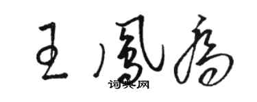 骆恒光王凤乔草书个性签名怎么写