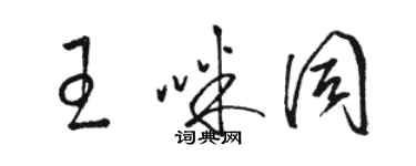 骆恒光王咪同草书个性签名怎么写