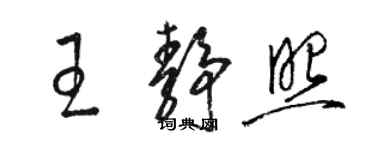 骆恒光王静照草书个性签名怎么写
